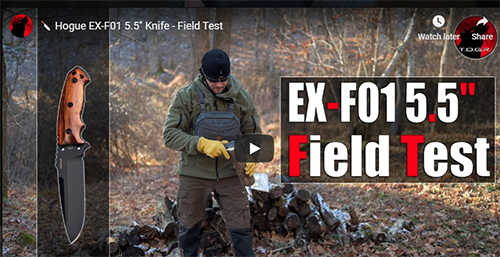 Hogue EX-F01 Knife Field Test with TOGR and my724outdoors