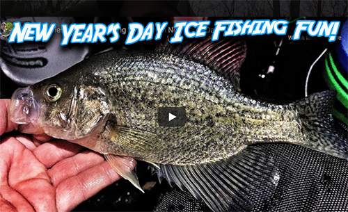 Ice Fishing on New Years with Midwest Bass Hunter and my724outdoors.com!﻿