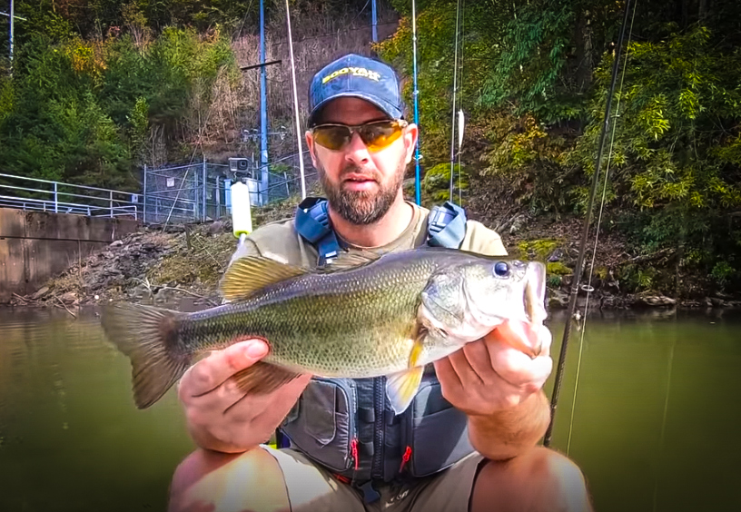 Big Bass in a small mountain lake with Creek Fishing Adventures and my724outdoors.com!