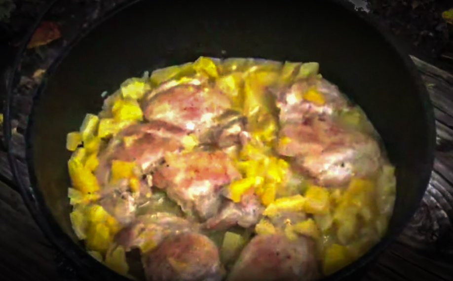 DUTCH OVEN CHICKEN RECIPE AT CAMP with Backwoods Gourmet and my724outdoors.com!