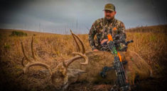 Huge Buck Bow Hunting in Kansas with split Brow Productions and my724outdoors.com!