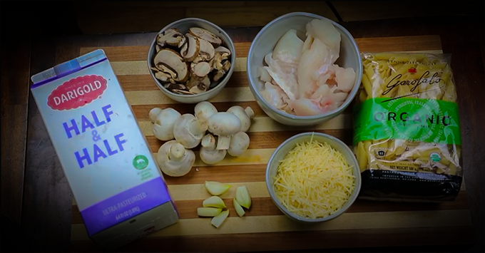 Halibut & Mushroom Alfredo Recipe with Alaska Dept of Fish and Game and my724outdoors.com!