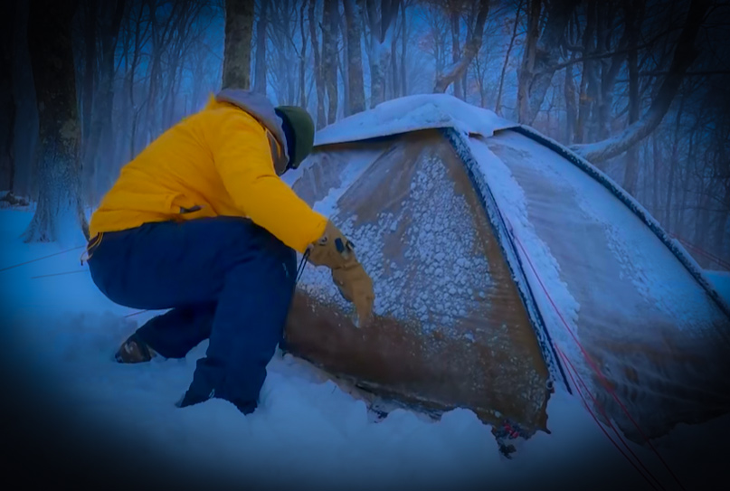 Solo Camping Adventure in Deep Snow with TOGR and my724outdoors.com!