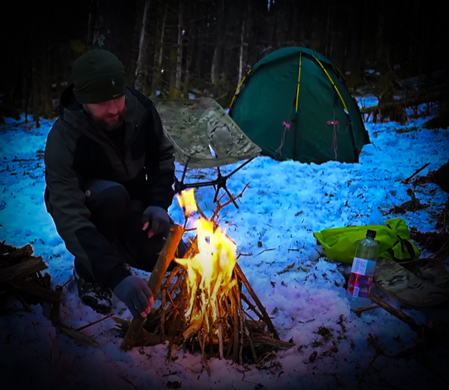 Tent Camping in Deep Snow with TOGR and my724outdoors.com!