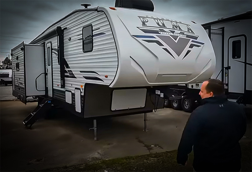 This Awesome Little Puma 5th Wheel Camper is Cheaper Than Most Travel Trailers with Matt's RV Reviews and my724outdoors.com!