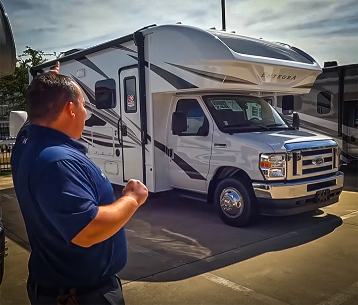 This 2022 Entegra Coach Odyssey 24B Will Make Movie Night Special with Theater Seating! with Matt's RV Reviews and my724outdoors.com!