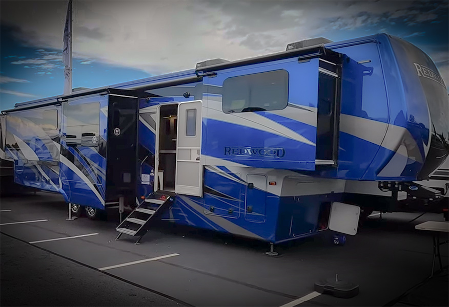 You Will Fall In Love With This Incredible Front Living Room 5th Wheel Travel Trailer with Matt's RV Reviews and my724outdoors.com!