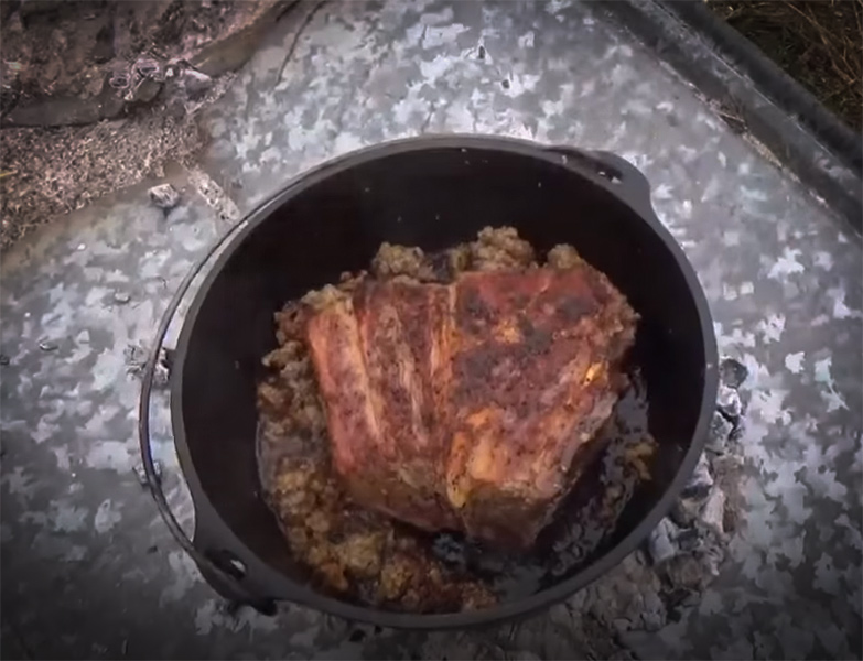 This Delicious Deer Camp Dutch Oven Meal Is Super Easy To Make with Backwoods Gourmet and my724outdoors.com!