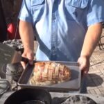 How to Cook Bacon Wrapped Pork Loin in the Dutch Oven with Backwoods Gourmet an my724outoors.com!